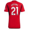 Camisola Manchester United Antony 21 Equipamento Principal 2023-24 Manga Curta